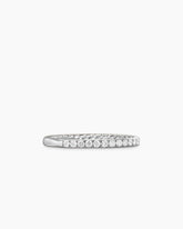 DY Eden Partway Band Ring in Platinum with Diamonds, 1.85mm